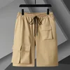 Summer Cargo Shorts Men 12XL Plus Size Shorts Fashion Casual Short Pants Male Summer Elastic Waist Shorts Big Size 12XL 3