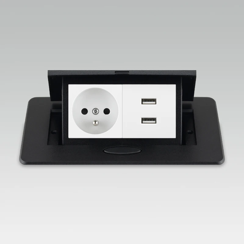 em soquete com USB pop up soquete