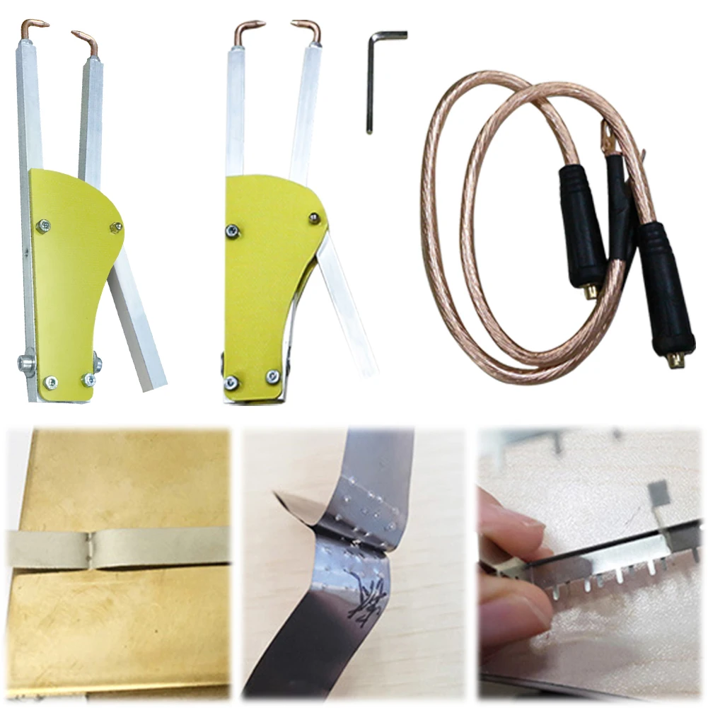 Epoxy Board Butt-Soldering Tongs Solder Pen Pressure Adjustable Epoxy Board Pen Butt Soldering Tong Tools for 18650 Spot Weld