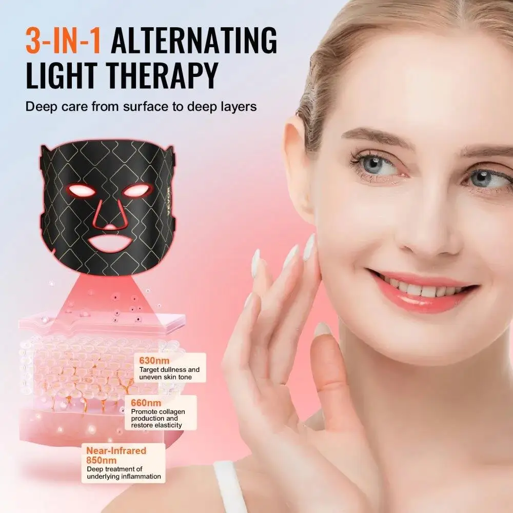 Red Light Therapy Face Mask Side View