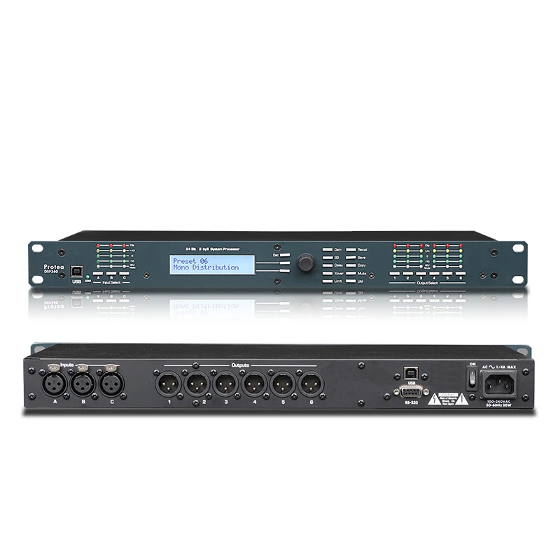 BTFSD DSP360 DSP480 Professional digital audio processor 2 3 4 in 4 6 8 out of stage performance line array bar