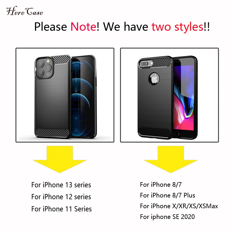 Ultra Thin TPU Silicone Carbon Fiber Phone Case Cover