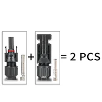 600/400/200/100/40/20/10 pièces connecteurs solaires prises PV 1000V 30A Kit de connecteurs de panneau solaire disponible pour câbles PV/MC 2.5/4/6 mm2 2