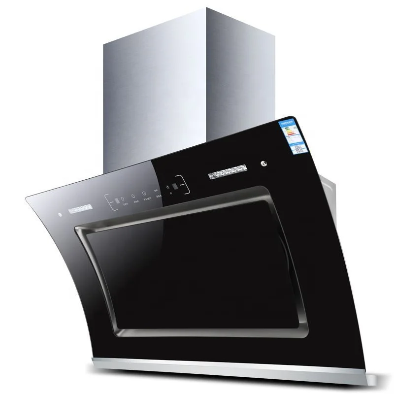 90cm Free Stainless Steel Chimney Household Restaurant Kitchen Chimney Appliance Range Hoods Kitchen