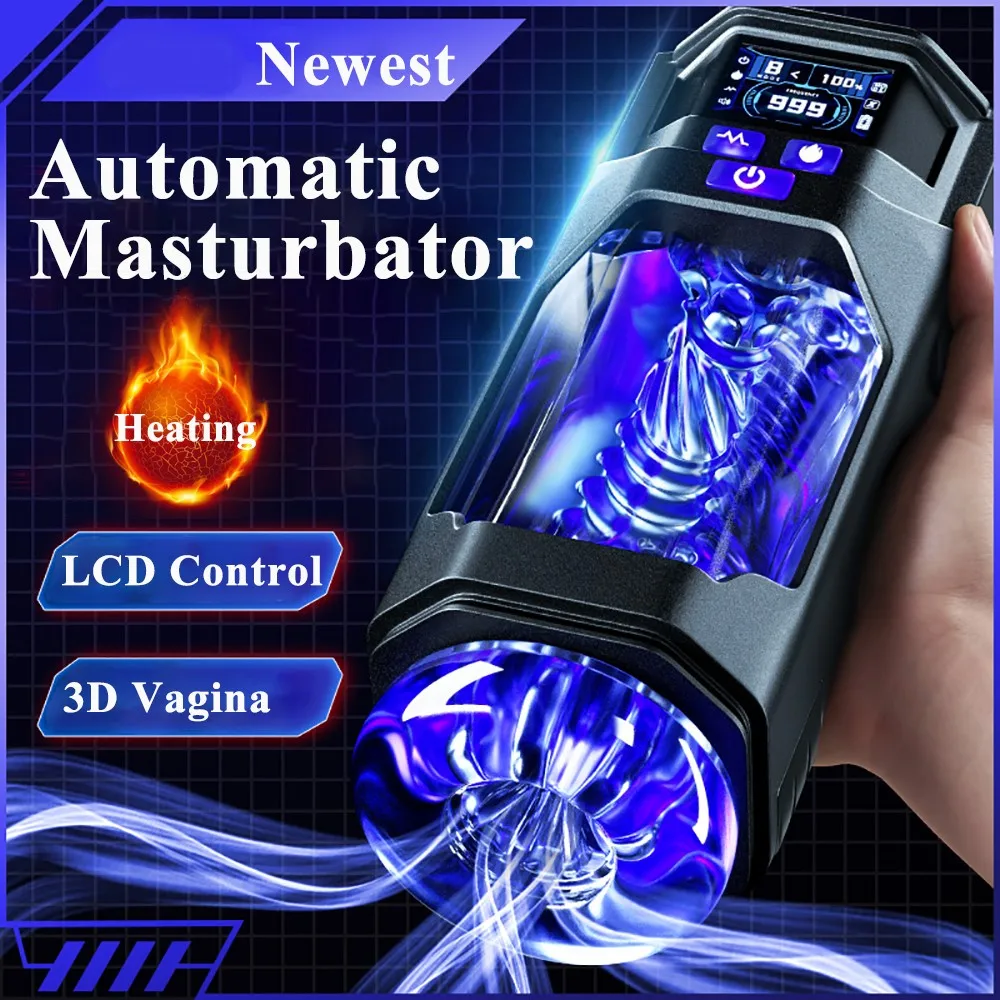 

Automatic Male Masturbator Cup Intelligent Count Powerful Vibrating Sex Toys for Men Visual Penis Exercise Real Vagina Pocket