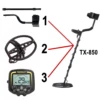 DIY Kits for Underground Metal Detector TX-850,LCD Control Unit, 11" waterproof search Coil ,Handle Rod Bar 6