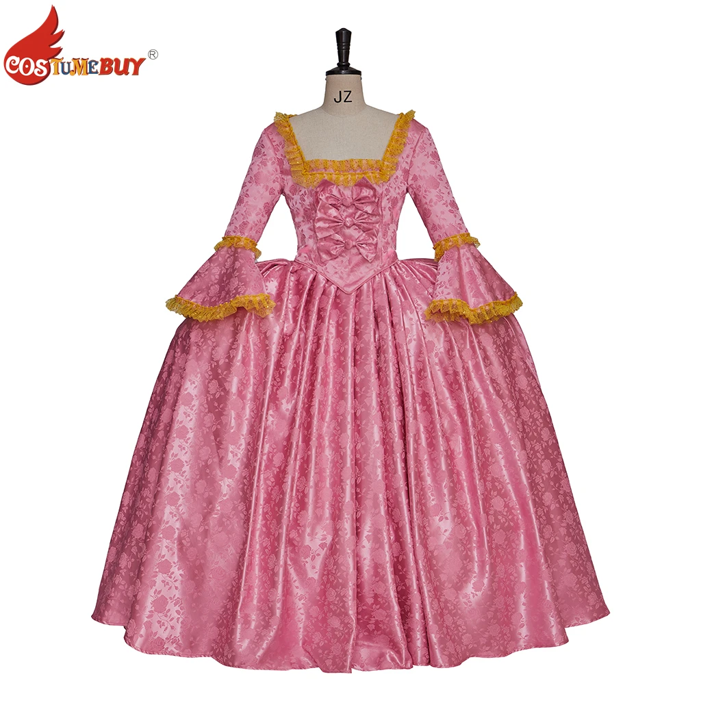 

Gorgeous Pink Floral Rococo Dress Victorian Maiden Vintage Dresses 18th-19th Century European Noble Lady Ball Gown