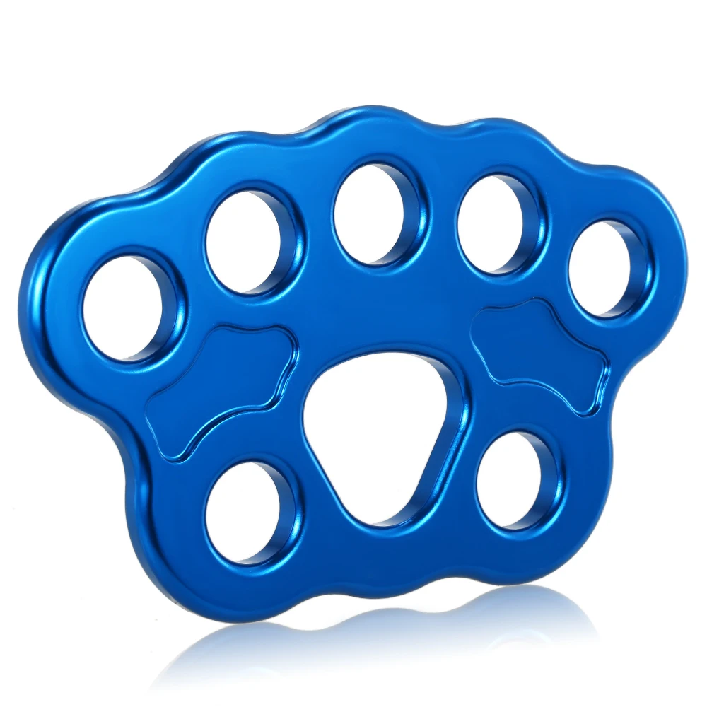 Outdoor 8 Löcher Pfote Rigging Platte 45KN Rettung Klettern Bergsteigen Ausrüstung Multi Anker Punkt Stecker Getriebe – Detail 12