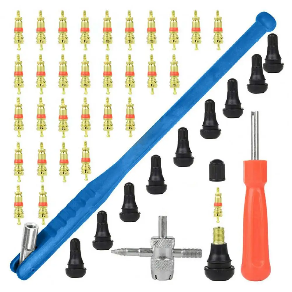 

43Pcs/Set Valve Stem Installer Univesal Safe Superior Strength for Bicycle Valve Repair Tool Tire Installer