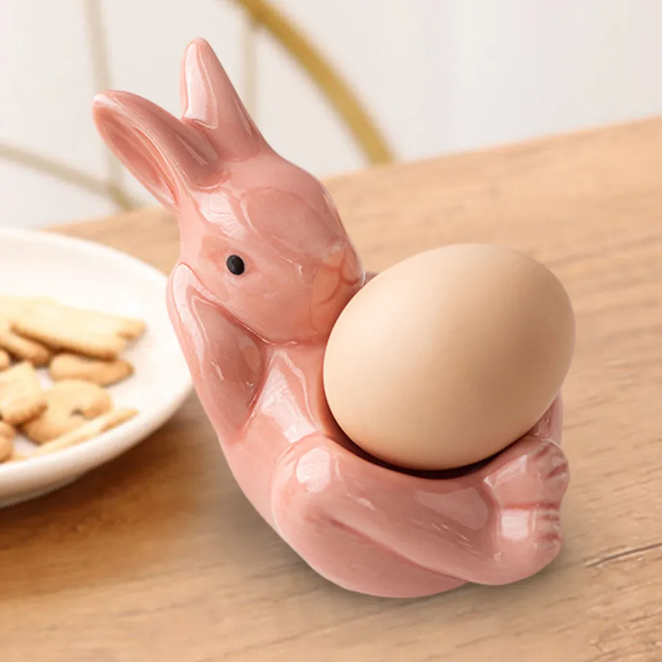 Coquetier En Céramique Pour œufs De Lapin, Pour œufs Durs, Décoration