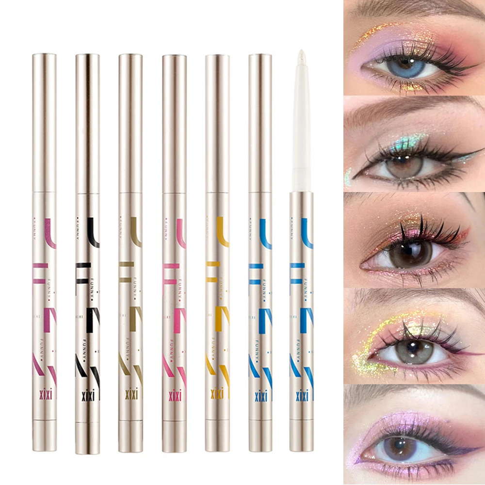 

Glitter Chameleon 6 colors Eyeliner Gel Silky Smooth Long Lasting Metallic Shiny Pigment Shimmer EyeShadow Makeup Women Cosmetic