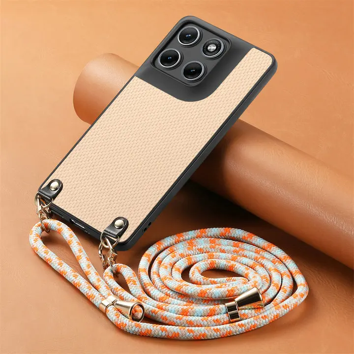 Luxury Crossbody Armor Leather Back Cover