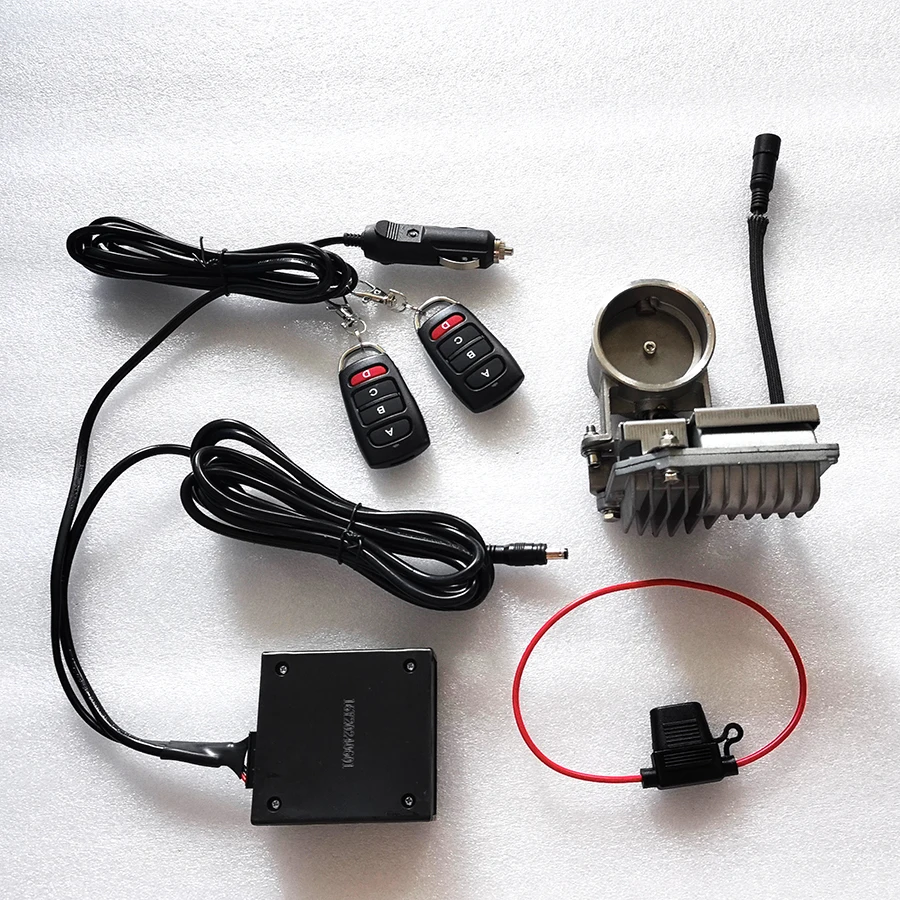 Exhaust Electric Cutout Kit Car Sounds Valve Remote Control System Stainless Steel 2.0 To 3.5 Inch Adjustable