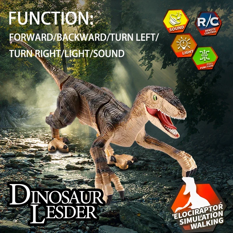 

Remote Control Dinosaur Toys for Kids 2.4Ghz RC Dinosaur Robot Toy with Verisimilitude Sound for Kids Boys Girls Children's Gift