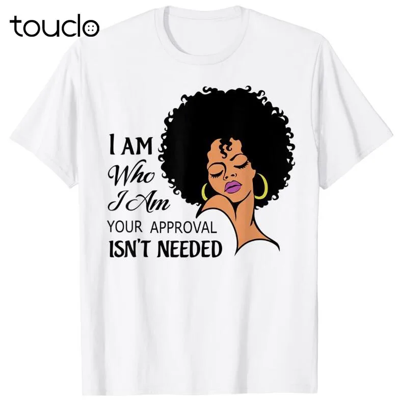 T-Shirt Da Donna Afro Afroamericana Naturale Riccia Nera Queen Lady Unisex