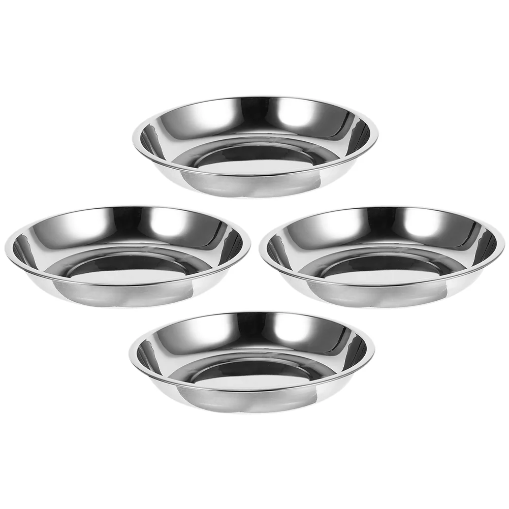 

4 Pcs Stainless Steel Cat Bowl Pet Supply Bowls Dog Water for Dogs Indoor Cats Food
