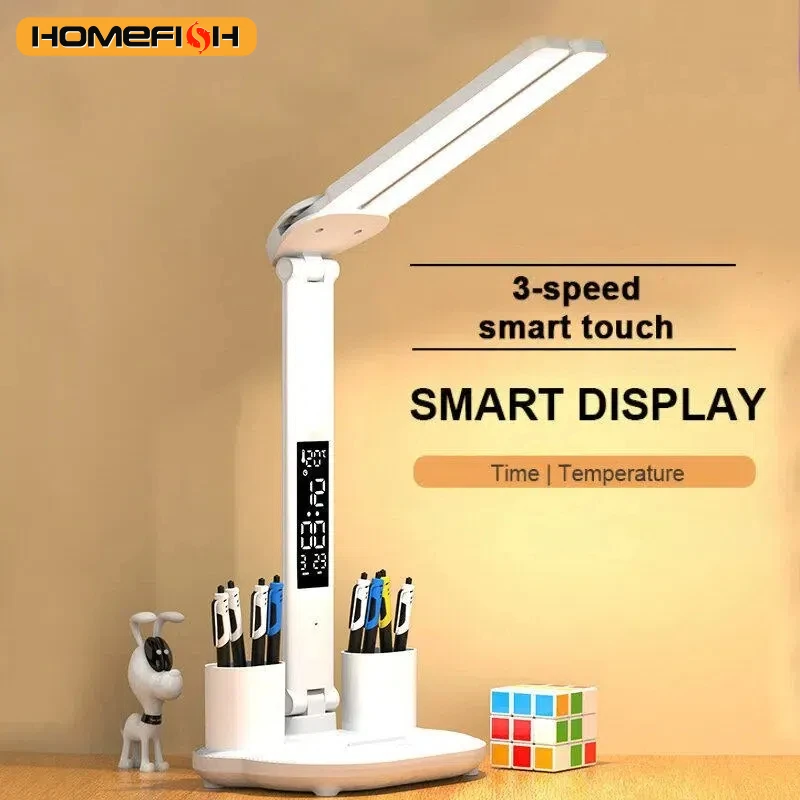 LED Table Lamp USB Chargeable Dimmable Desk Reading Night Lights