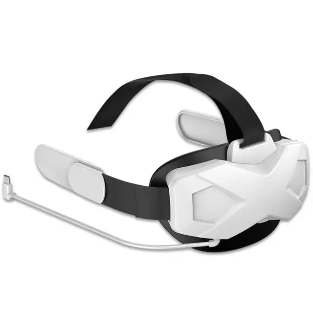 VR-hovedrem, genopladelig powerbank, justerbar 5000mAh batteripakke, hovedbøjle, udskiftning af spiludstyr til Oculus Quest 2_voghion.com