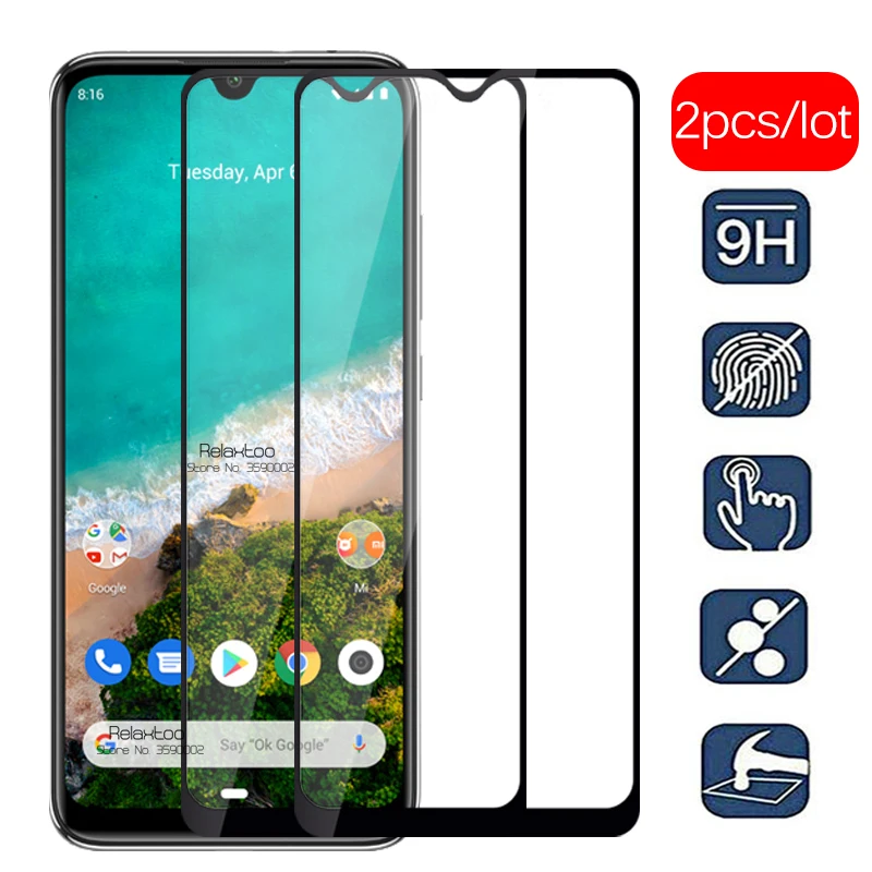 2pcs/lot Protective Glass Case for Xiaomi Mi A3 Screen Protector Xiaomi Mi A3 Mia3 A 3 3a Tempered Glass Safety Film Glass 9h tempered glass for xiomi a1 a2 a3 lite mi a2 mi a3 screen protector smartphone film on xiomi a3 lite mi a2 light mia3 glass