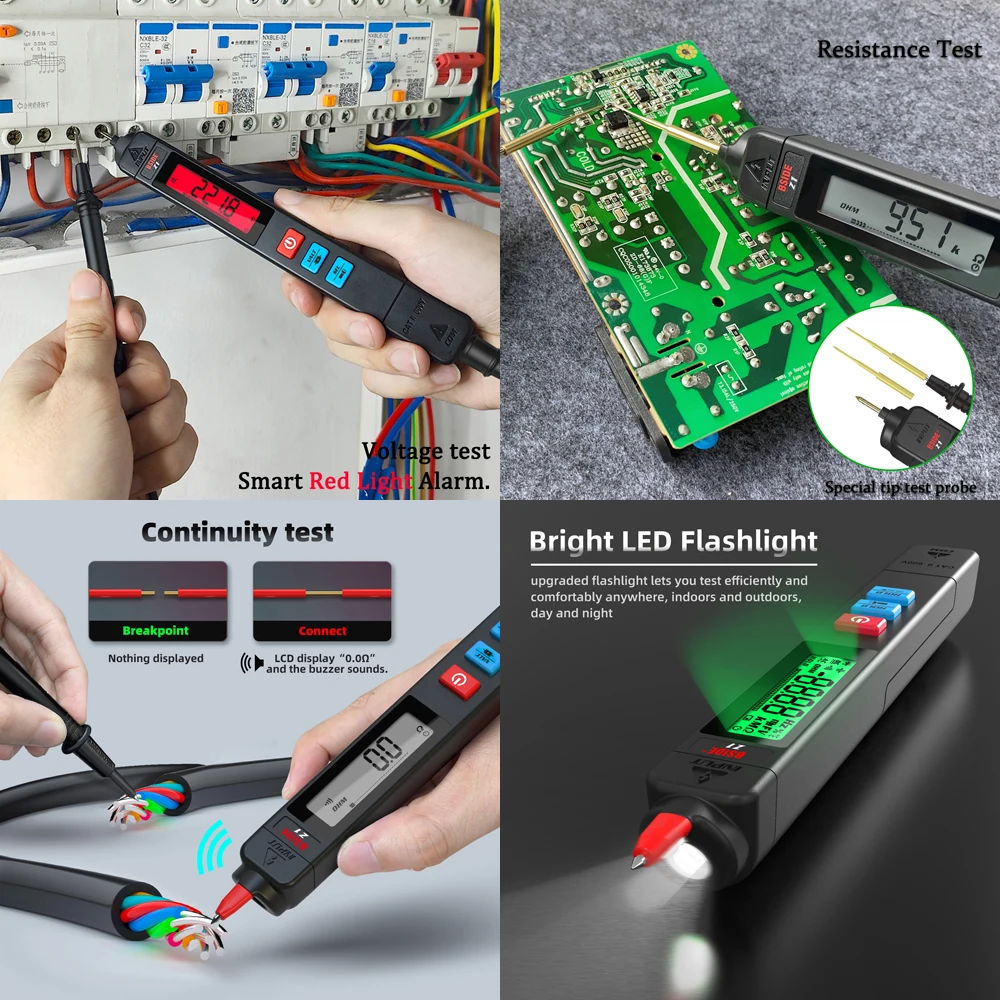 Network Cable Tester Detector RJ11 RJ45 Cat5 Cat6 Telephone Wire Tracker Tracer