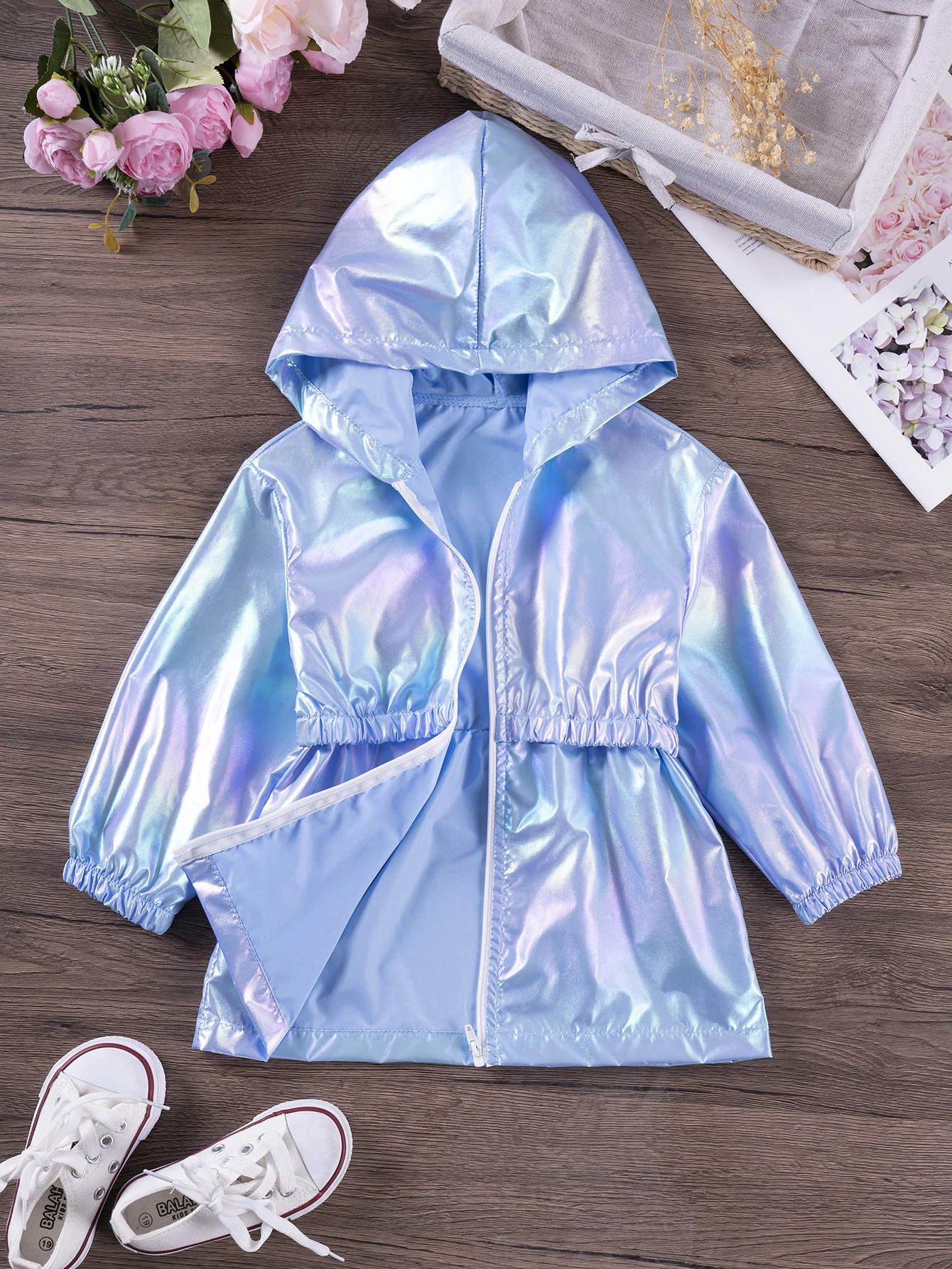 Summer Children's Coat Boys Girls Toddler Solid Zipper Hooded Thin Jacket Mid length Lightweight Sunscreen Coat 0-6Y kids jackets kids coats