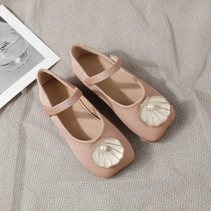 Children's Shoes Summer New Girls' Soft Sole Bow Sandals Princess Flat Ballet Shoe Non-slip Jelly Beach Shoes
