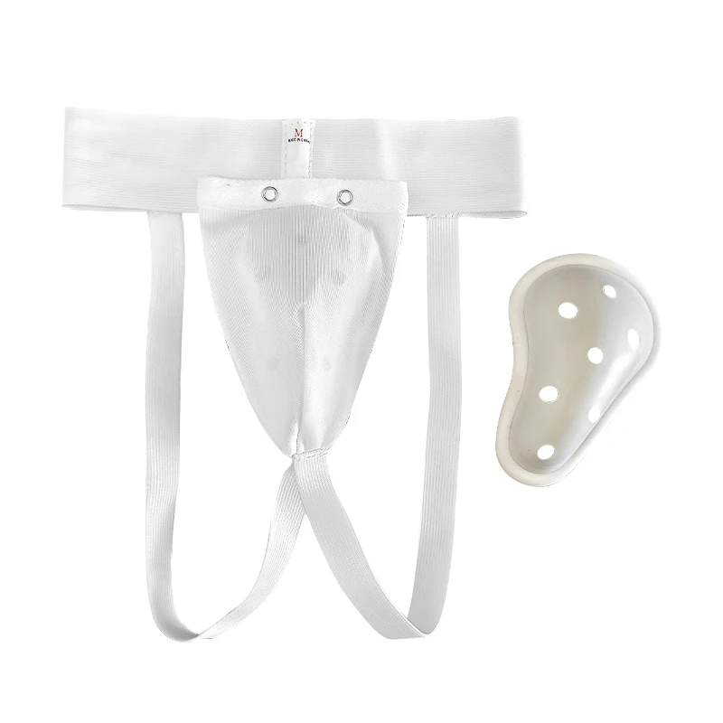 Protection Muay Thai Adjustable Groin Protector Cup Karate Taekwondo Groin Guard for Training Boxing Kung Fu cotton groin guard