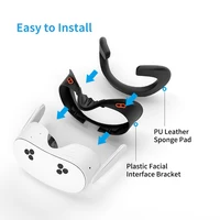 New Comfortable Adjustable Facial Replacement PU Leather Foam Bracket For Meta Quest 3S Interface Pad Cushion VR Accessories - Image 5