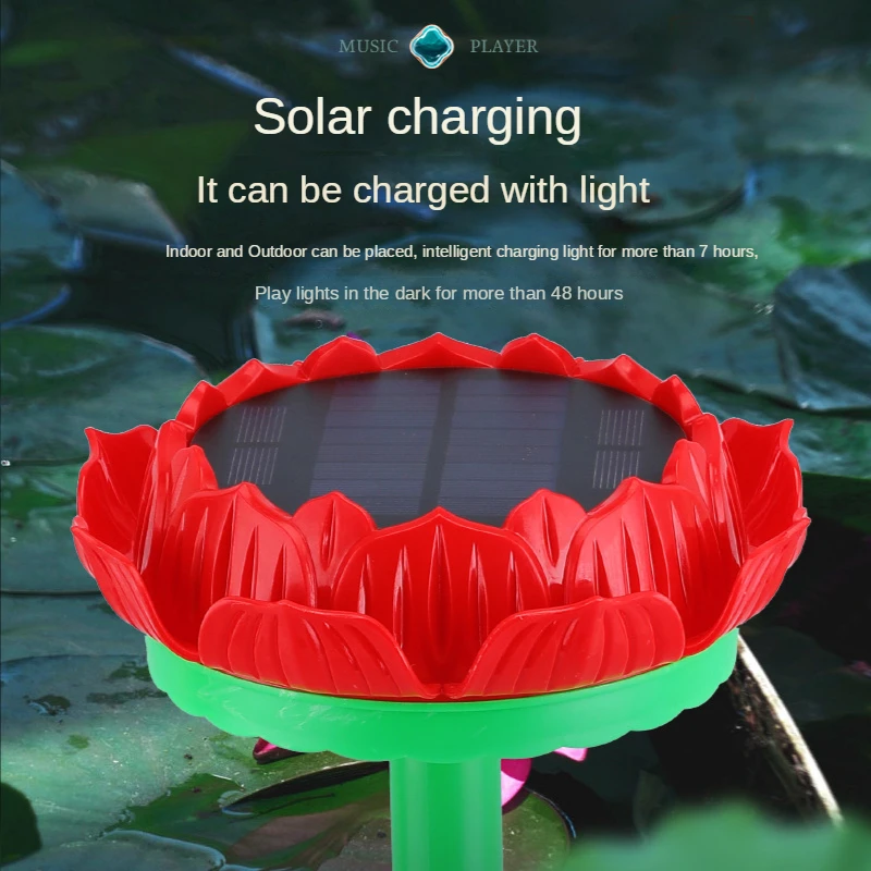 Outdoor Solar Player 24 Horas Ciclo Music Machine Chuva e Proteção contra Raios 46 Canções - Image 3