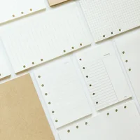 Fromthenon Cute Filler Paper Refill for Filofax Spiral Notebook A5 A6 A7 Planner Color Grid Blank Todo List Core Stationery 1