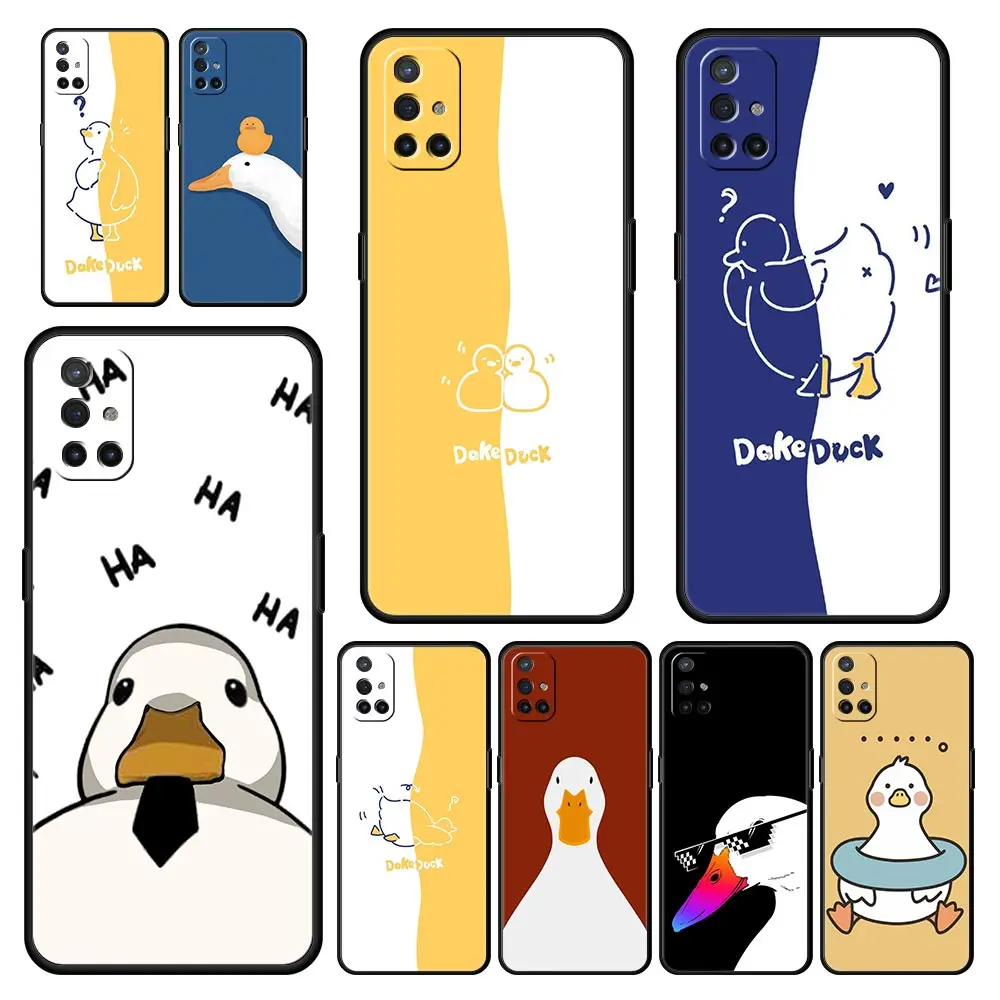Silicone Phone Case with Duck Art Design