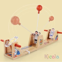 Children Early Education Tabletop Swing Basketball Desktop Game 2 Player Battle Volley Shot Interactive Board Game Toy 2