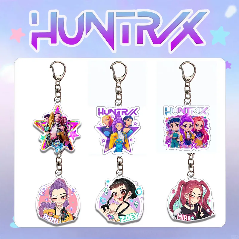 Kpop Demon Hunters Mini Keychains Golden Idol Rumi Zoey Jinu Mira