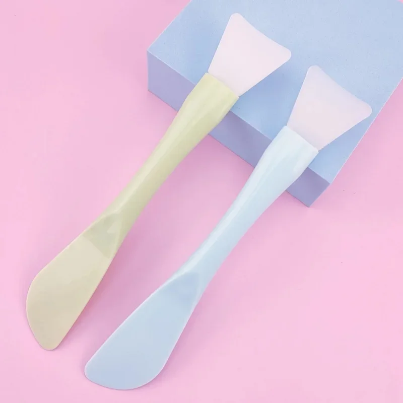 Wholesale Silicone Facial Head Mask Brush Soft Brushes Integrated Makeup Dual-use Mud Film Brush DIY Film Adjusting Beauty Tool 2
