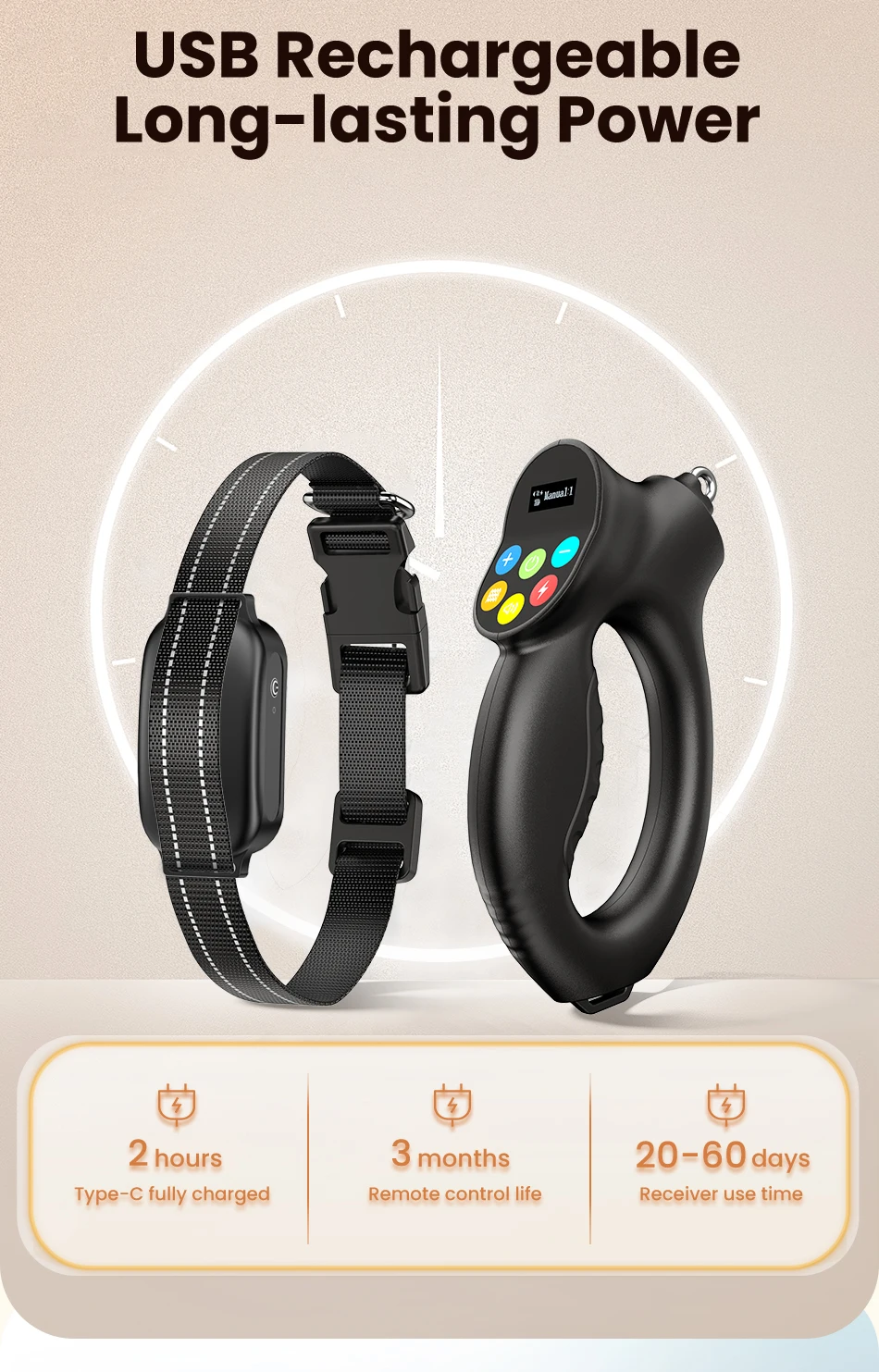 S4d0924a32c2b42c8be5549cd10d2b79ei Collier de Dressage Rojeco 500m + Laisse – Télécommande Étanche & Nouvelles Fonctionnalités !