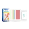 Hair Removal Wax Strips Quick Remove Armpit Leg Body Hair Temperate Painless Double Sided Moisturizing Cold Waxing Wipe Stickers 2