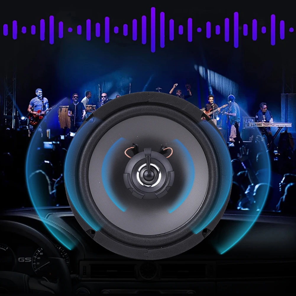 4/5/6 Inch Full Frequency Car Stereo Speaker 300W/400W/500W 2 Way Car HiFi Coaxial Speaker Vehicle Audio Music Stereo Subwoofer