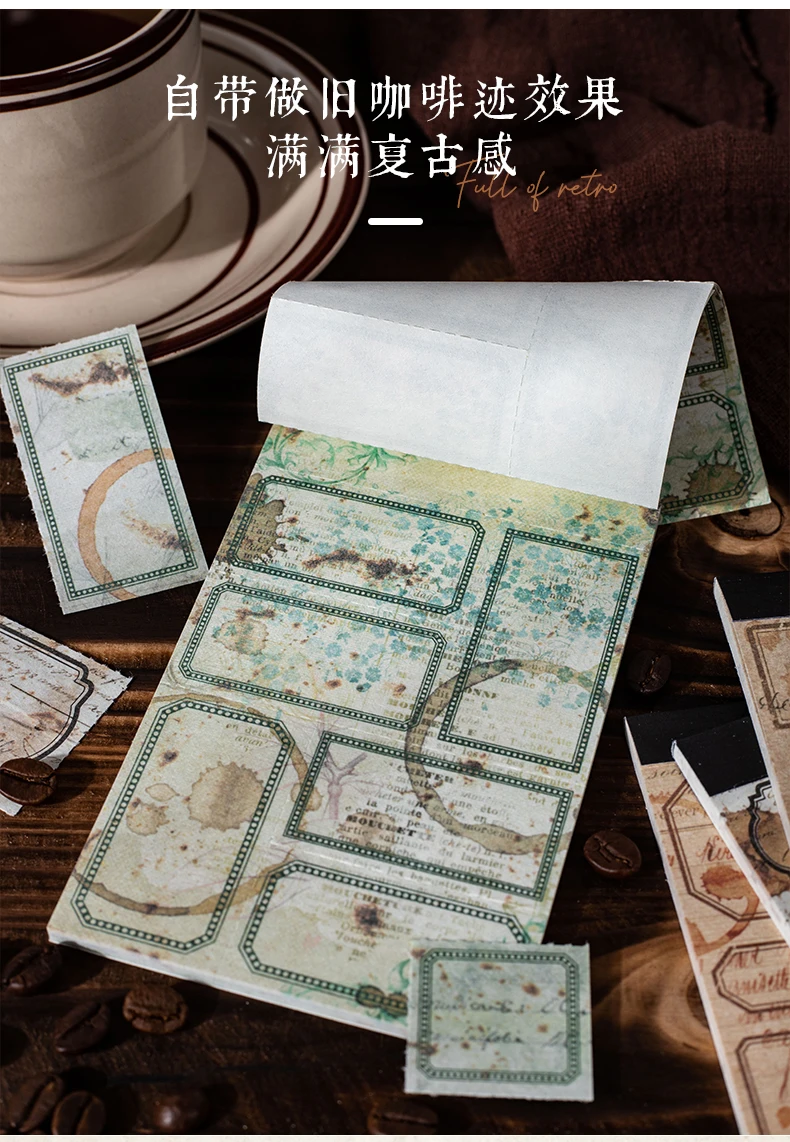 30 stücke Vintage Grenze Material Papier tränen bare dekorative Junk Journal Hintergrund Papier handgemachte DIY Handwerk Lieferungen – Detail 5