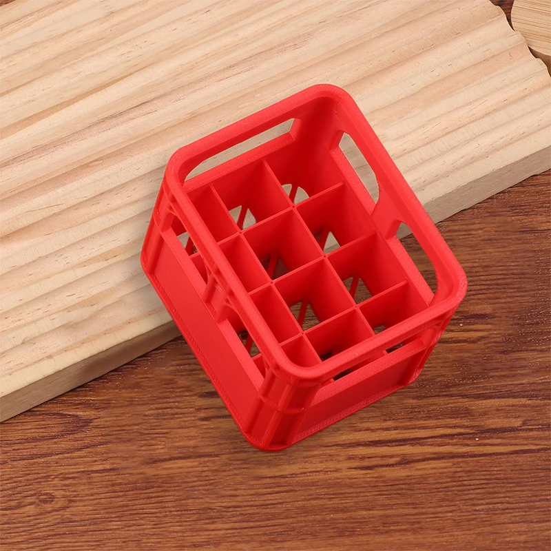 Boîte de rangement de batterie empilable imprimée en 3D, caisse à bière pour bricolage, AA AAA, taille No.5 No.7, panier de rangement Portable en alliage d'aluminium 1 pièce