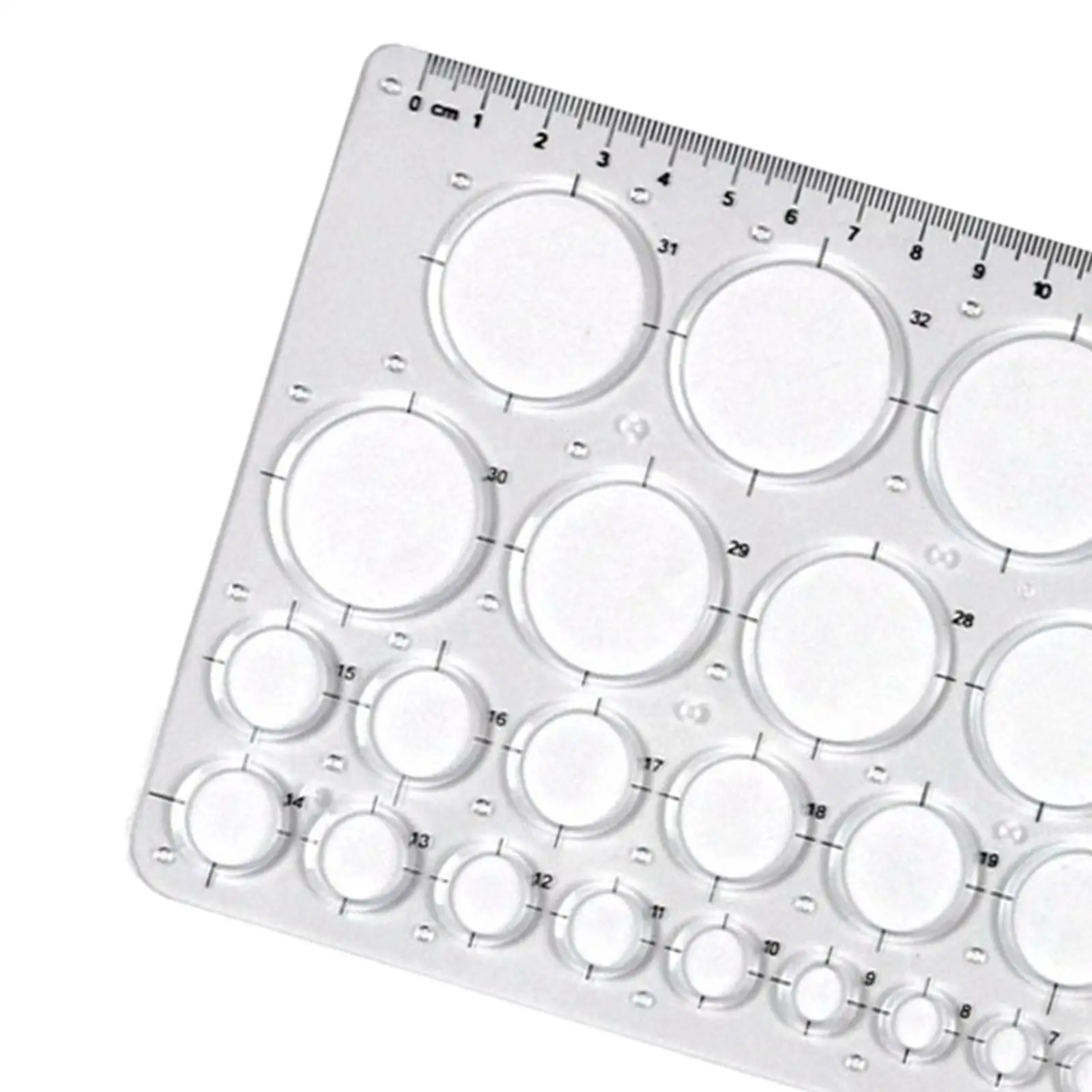 Drawing Ruler Architectural Circle Template Geometry Tool Stencil Painting Scale Drawing Measuring for Drawings School Office