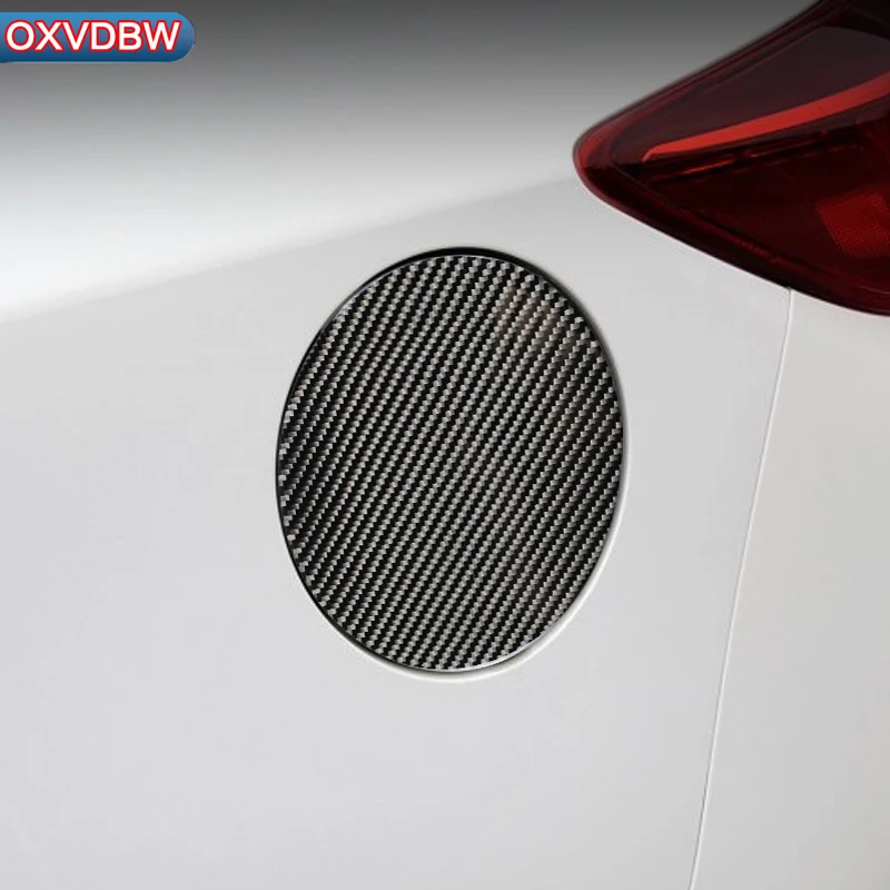 

For MAZDA 3 Axela Carbon Fiber Fuel tank cap Trim 3D Stickers Decorations Car LHD RHD Accessories Car-styling