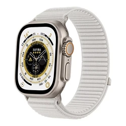 Premium Nylon Loop Strap for Smartwatch - Breathable & Comfortable Band Replacement (White)