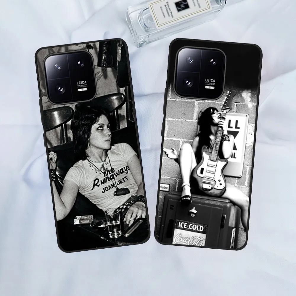 Beautiful Joan Jett  Phone Case For Xiaomi 13 12 11 Redmi Note12 Poco F5 F4 Series Soft Black Phone Cover