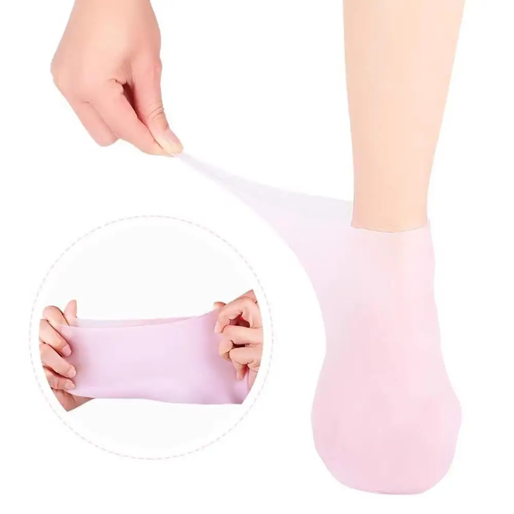 Spa Silicone Socks Moisturizing Gel Socks Foot Care Tools Exfoliate And Prevent Dry Cracks Dead Skin Removal Protector 1Pair heel protection socks