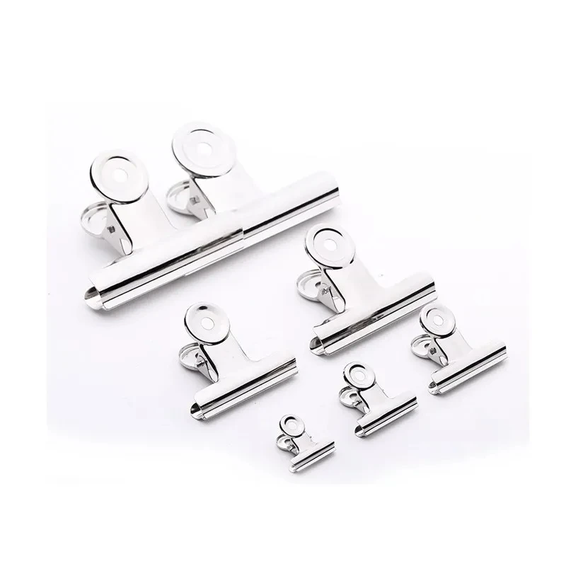 1p Powerful Metal Clip Stationery Office Supplies Household Folder Fixing Small Book Clip Extra Large Sketch Board Drawing