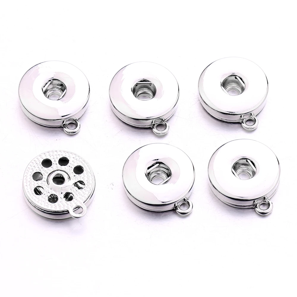 30pcs/lot 18mm Snap Jewelry Finding For Make Snap Button Bracelet Necklace DIY Buttons Accessory
