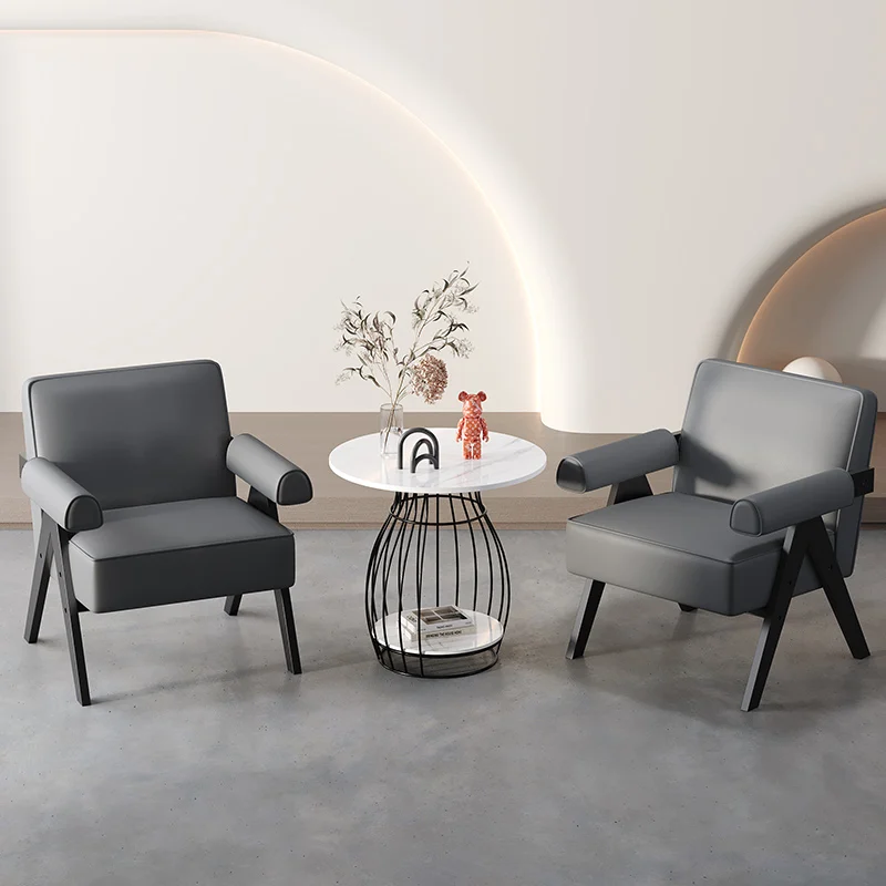 Lounge VIP Restaurant Chairs Bedroom Makeup Tables Backrest Designer Chairs Modern Wood Chaises Salle Manger Library Furniture