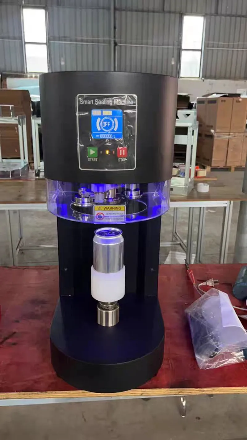 New Full Automatic Intelligent Can Sealing Machine Non Rotary Plastic PET Tin Jar Aluminum Beer Soda Cans Seamer Size Customized 5