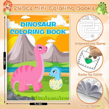24 Pack Coloring Books for Kids Ages 4-8, Small Coloring Books for Kids Ages 2-4, Kids Birthday Party Favors Bulk Gifts 3