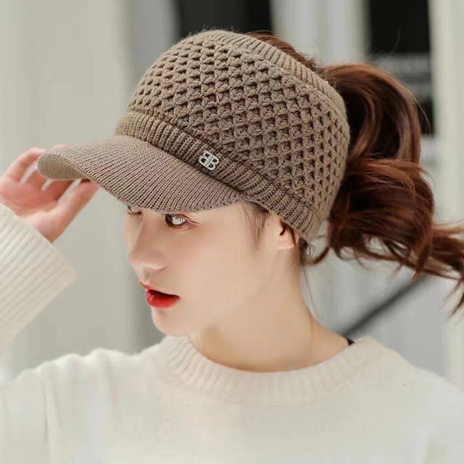 Ladies Knit Cap Winter Hat Casual casual hat